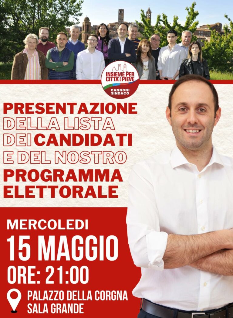 Presentazione programma e lista candidati con Marco Cannoni
