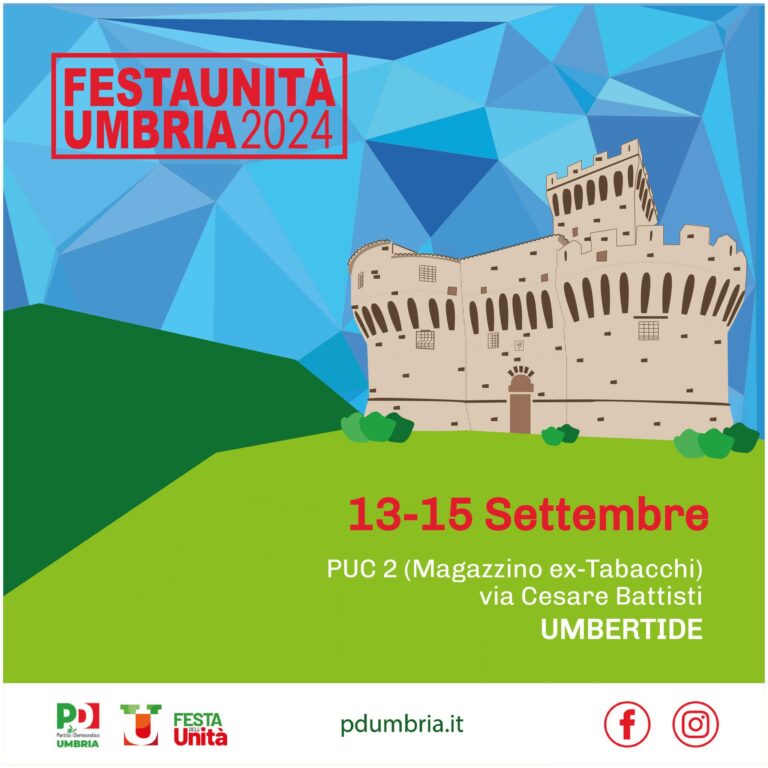 Il programma della Festa regionale dell’Unità